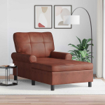 Gultas su pagalve Blizgus Rudas 91 x 157 x 91 cm Antikinis PU