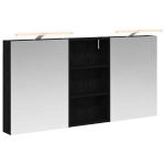 Vonios spintos komplektas su lentyna 3 pcs 140 x 14,5 x 70 cm
