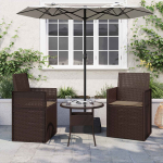 Sėdynių pagalvėlės 2 pcs Taupe 47 x 36 x 2 cm Poliesteris