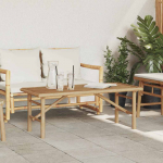 Kavos staliukas Ruda 110 x 50 x 43 cm bambukas