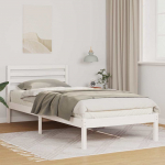 Lovos rėmas Balta 100 x 210 cm Kietos pu&scaron;ies mediena