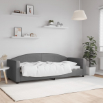 Sofa, tamsiai pilkos spalvos, 80x200cm, audinys