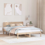 Lovos rėmas Natūrali 160 x 200 cm Kietos pu&scaron;ies mediena
