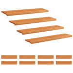 Laiptų pakopos 12 vnt. 120 x 25 x 2 cm &Scaron;viesiai rudas