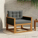 Lauko Vidurinis Sofa Kietos akacijos mediena Natūrali