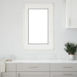 Požeminio lango RISOR Baltas 60 x 80 cm PVC ir stiklas