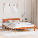 Lovos rėmas Va&scaron;ko ruda 150 x 200 cm Kietos pu&scaron;ies mediena