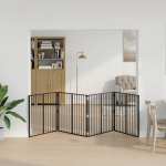 &Scaron;unų vartai 4 pcs Juodas 100 x 80 cm Cinkuota plienas