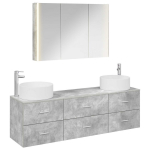 Vonios baldų rinkinys 4 pcs Betono pilka