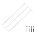 Langų saugos grotelės su 3 skersinėmis 3 pcs 63-114 cm