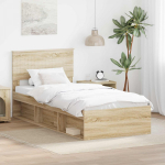 Lovos rėmas Sonoma 90 x 190 cm Kietos pu&scaron;ies mediena