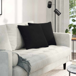 Sofa Pagalvės 2 pcs Juoda 45 x 45 cm audinys