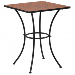 Mozaikinis bistro staliukas, terakotos, 60cm, keramika