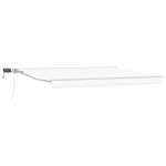 Rankinis markizės rėmas su LED Baltas 4,5 &times; 3,5 m