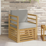 Lauko sofa Poliesteris Balta ir &scaron;viesiai pilka