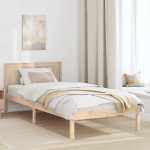 Lovos rėmas Ruda 75 x 190 cm Pu&scaron;ies medienos masyvas