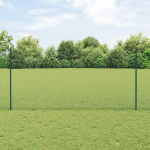 Tvora su stulpais Žalia 1,2 x 100 m Plienas ir PVC