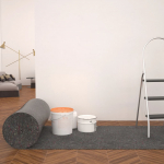Neslyst. apsaug. kilim., dažymo d., vilna, 50m, 280g/m&sup2;, pilkas
