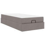 Lovos rėmas su čiužiniu su čiužiniu 2 pcs Taupe audinys