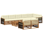 Lauko sofos komplektas su pagalve 9 pcs