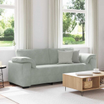 Trivietė sofa, &scaron;viesiai pilka, 220x77x82 cm, aksomas