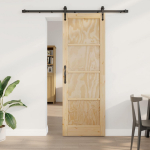 Slankios durys ORKDAL Natūrali ir juoda 73,5 x 211 cm