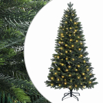 Dirbtinė Sulankstoma Kalėdų Eglutė 240 cm 300 LED &Scaron;ilta balta