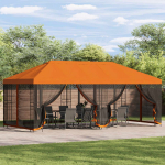 Paviljonas su &scaron;oninėmis sienelėmis 6 x 3 m Oranžinė