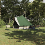 &Scaron;eimos Tipi &Scaron;likas Žalia ir smėlio spalvos 400 x 346 x 250 cm