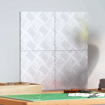 Laiptų danga Kvadrato 4 pcs Sidabro 20 x 20 cm Aliuminis