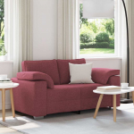 Sofa Vyno raudona 160 x 80 x 82 cm audinys