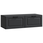 Sieninė TV spintelė Juoda 98 x 41 x 30 cm Apdirbta mediena