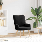 krėslas Juoda 63 x 67 x 94 cm Avies audinys ir medienos plok&scaron;tė