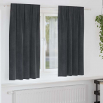 Užtemdymo užuolaidos 2 pcs &Scaron;viesiai pilka 140 x 175 cm Aksomas