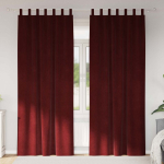 Užtemdymo užuolaidos 2 pcs Vyno raudona 140 x 225 cm Aksomas