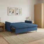 I&scaron;traukiama sofa-lova Mėlyna Audinys