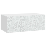 Sieninė TV spintelė 98 x 41 x 30 cm Balta Apdirbta mediena