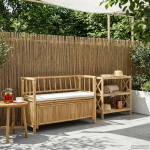 Sodo Saugojimo Suolas Natūrali 110 x 47 x 80 cm Bambukas