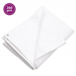 Tentas, baltos spalvos, 6x12m, 260g/m&sup2;