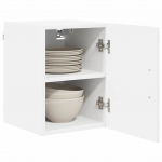 Virtuvės spintelė 2 pcs Auk&scaron;tai blizganti balta 30 x 31 x 40 cm