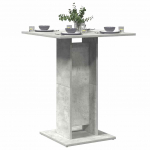 Bistro staliukas, betono pilkas, 60x60x75cm, apdirbta mediena