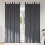 Užtemdymo užuolaidos 2 pcs &Scaron;viesiai pilka 140 x 260 cm Aksomas