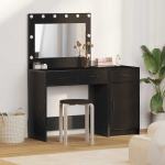 Makiažo stalas 2 pcs Juoda 40 x 41 x 75 cm Apdirbta mediena