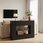 Konsolinis stalas Juodas 101 x 29 x 74 cm Dirbtinė mediena