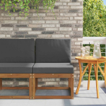 Lauko Vidurinis Sofa Kietos akacijos mediena Natūrali