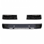 Front Bumper Add-on Spoiler with LED DRL Daytime Running Lights suitable for VW Transporter T6 (2015-up) Sportline Design
