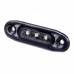 LED gabaritinis žibintas Strands Dark Knight Ultra Slim baltas ECE