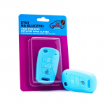 Silikoninis raktelio dėklas EPKC62 LIGHT BLUE