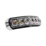 Lankstus LED &Scaron;vyturys 6 LED Pavir&scaron;inis Raudonas R65 2 Klasė 12/24V