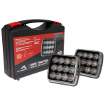 LED galinių žibintų komplektas Optibeam Dark Phantom belaidis 12-24V